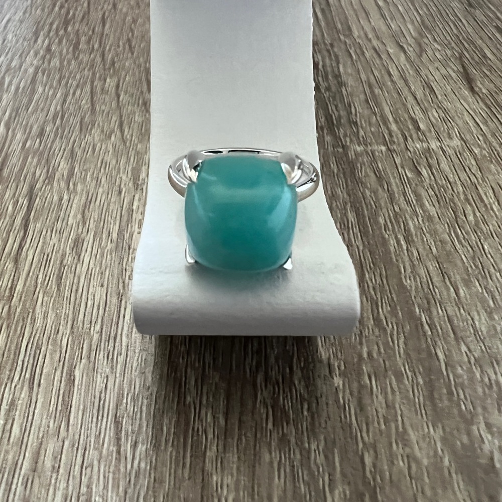 Amazonite sugar stack ring - Picture 3 of 8